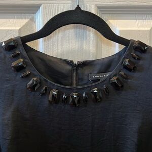 Banana Republic Sheath Dress w/ Jeweled Neckline